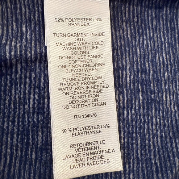 VINEYARD VINES Performance Men's KE Blue Heathered Polo Shirt - Size XL - Picture 7 of 8